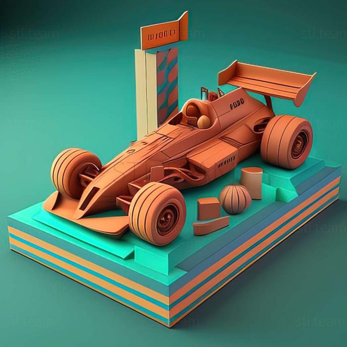 3D model Pole Position Remix game (STL)